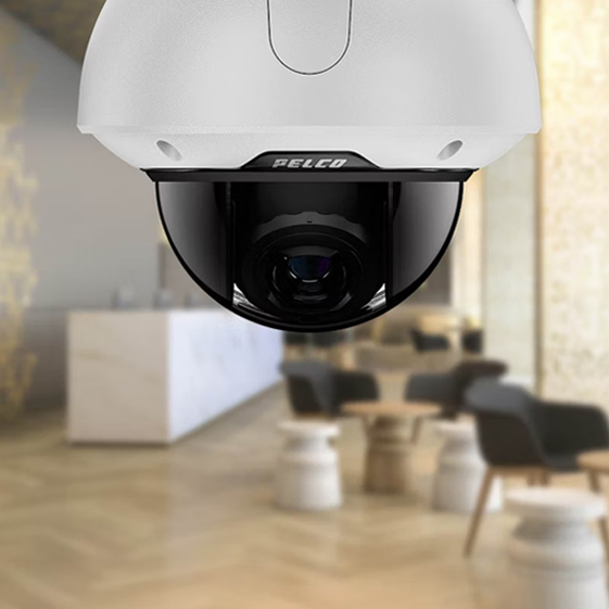 Pelco dome camera indoors
